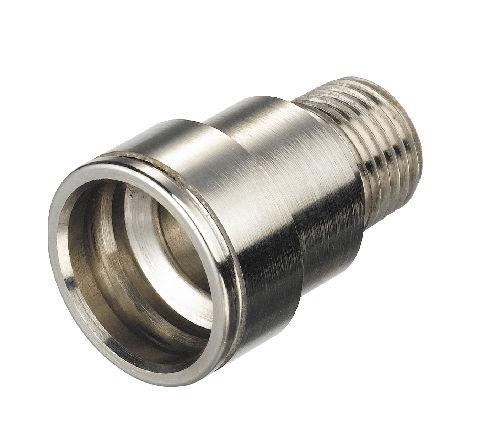socket fitting / male / threaded / straight