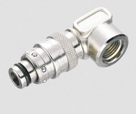 female fitting / push-in / threaded / 90° angle