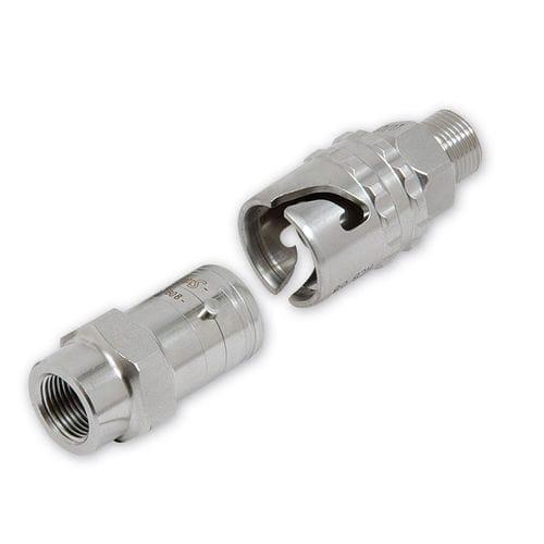 flat face quick coupling / stainless steel / all-fluid / high-pressure