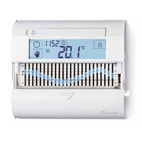 room thermostat / with digital display / programmable / IP20