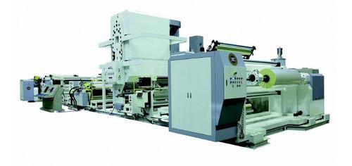 flat-film extrusion line / for PE / for thermoforming