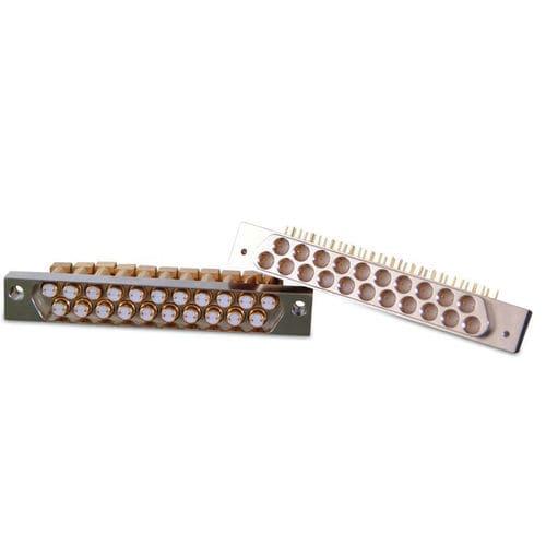 board-to-board connector / twinaxial / backplane / rectangular