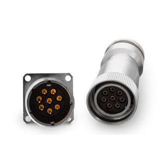 electric connector / circular / threaded / small