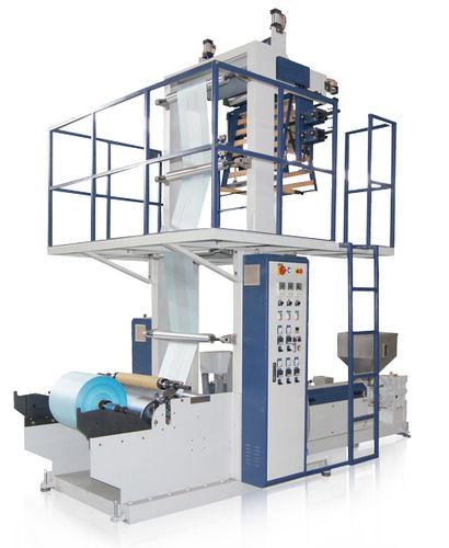 blown film extrusion line / for LDPE / for HDPE / compact