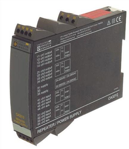 DIN rail mount temperature transmitter / analog / process