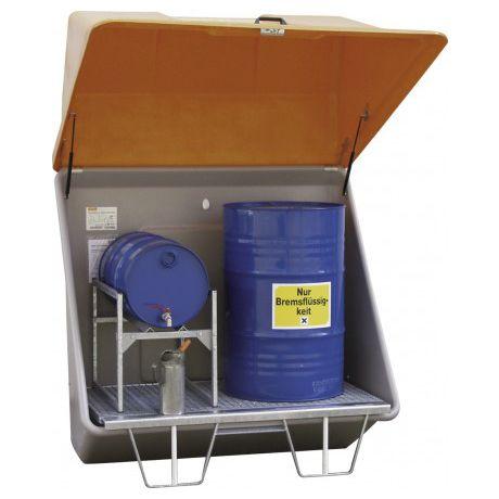 2-drum spill pallet / with galvanized grid