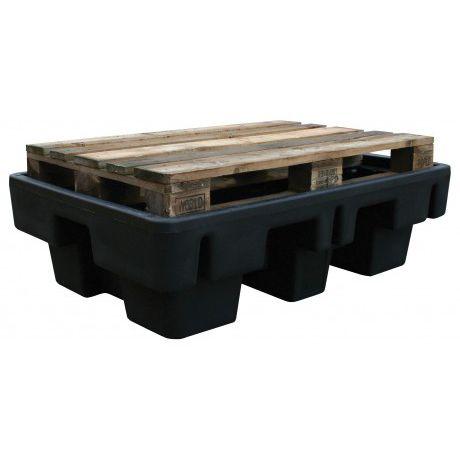 drum containment bund / polyethylene / rigid / pallet