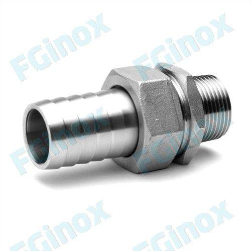 threaded fitting / male / union / splined