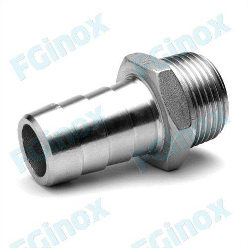 hydraulic adapter / for hose / threaded / male hose