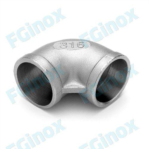 female-female fitting / weld / elbow / stainless steel