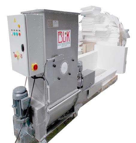 expanded polystyrene waste compactor / plastic / top-loading