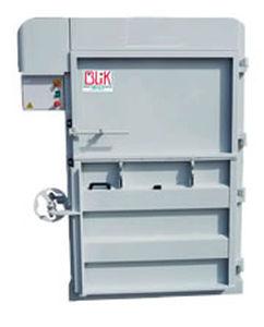 vertical baling press / front-loading / cardboard box / semi-automatic