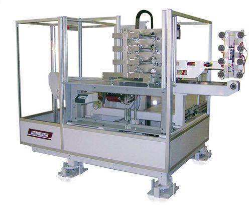 side labeler / in-line / for flat products / automatic