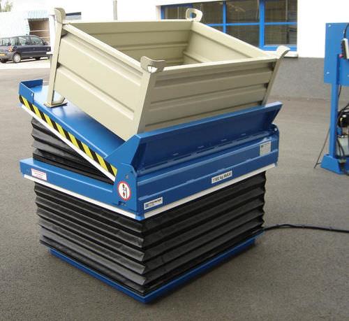 scissor lift table / electric / pneumatic / tilting