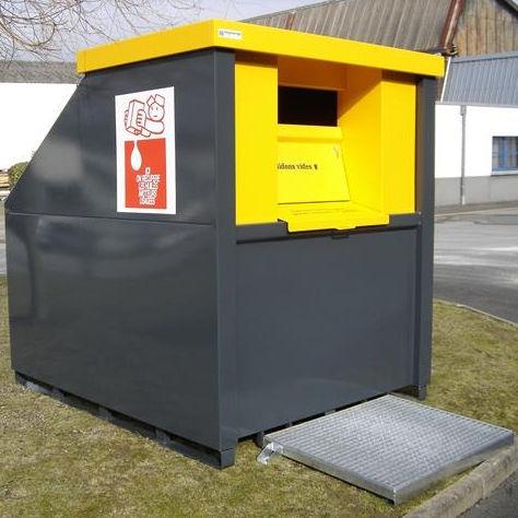 steel waste container / waste oil / waste mineral oil collection / secure