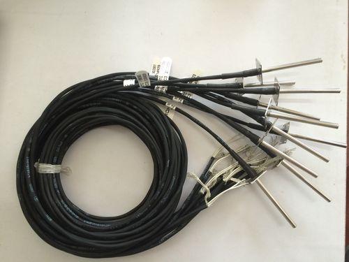 NTC temperature sensor / with thermocouple output / IP67 / flange