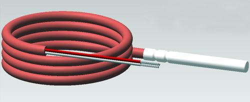 NTC temperature probe / with thermocouple output