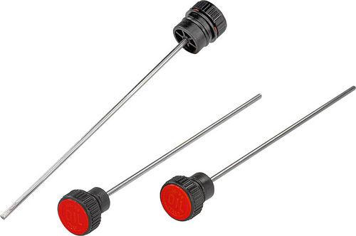 round plug / snap-on / plastic / oil