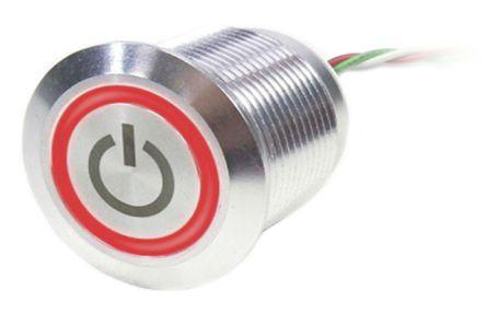 touch push-button switch / IP68 / LED-illuminated