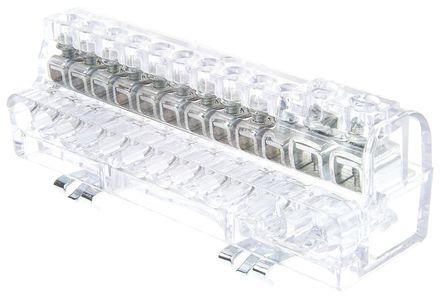 screw connection terminal block / DIN rail-mounted / equipotential