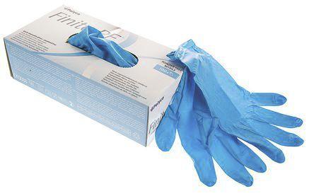 laboratory glove / chemical protection / nitrile / latex