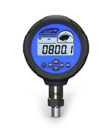 digital pressure gauge / intrinsically safe / temperature compensated