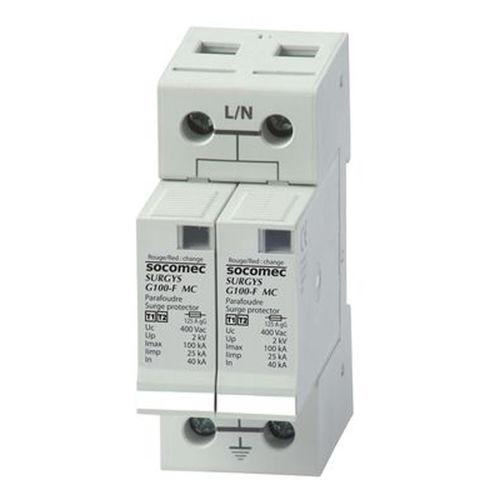 type 1 surge arrester / type 2 / DIN rail / low-voltage