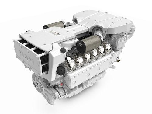 diesel engine / 12-cylinder / for marine applications / 4-stroke