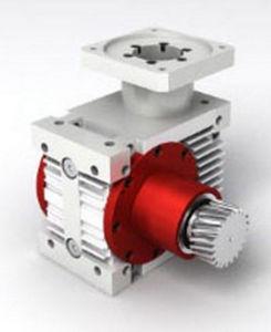 worm servo-gearbox / orthogonal / heavy-duty / for shafts