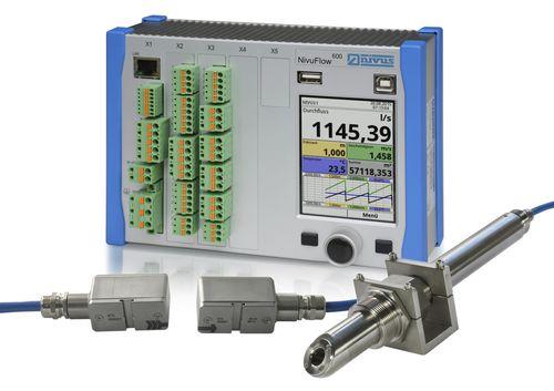 ultrasonic transit-time flow transmitter / for liquids and gases