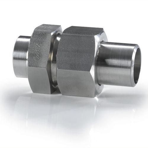 union fitting / weld / for pipes / high-pressure