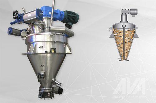 screw mixer / batch / for sludge and lime / vertical
