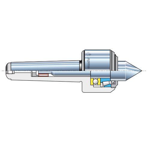 rotating lathe center / hardened steel / high-precision / for lathes