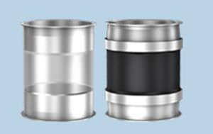 axial pipe expansion joint / EPDM / for the food industry