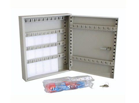 storage cabinet / wall-mounted / hinged door / sheet steel