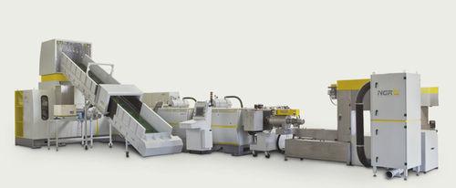 plastics recycling extrusion line