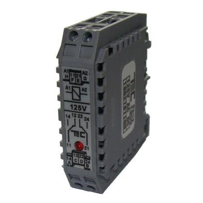 DIN rail electromechanical relay