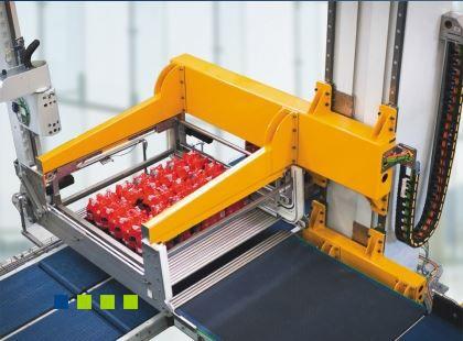 low level infeed palletizer / automatic