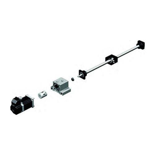 rolled ball screw / steel / precision / high-rigidity