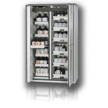 security cabinet / storage / double-door / hinged door