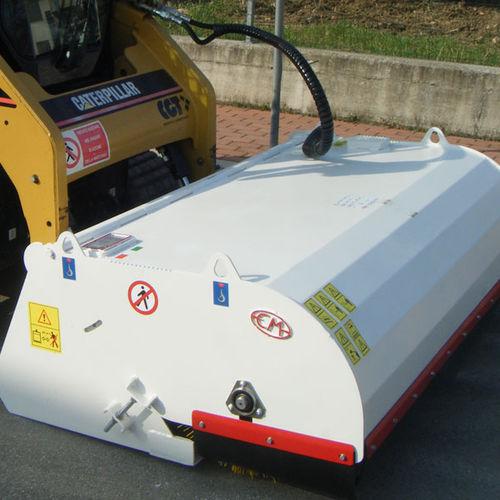 sweeper bucket / for forklift trucks / for backhoe loaders