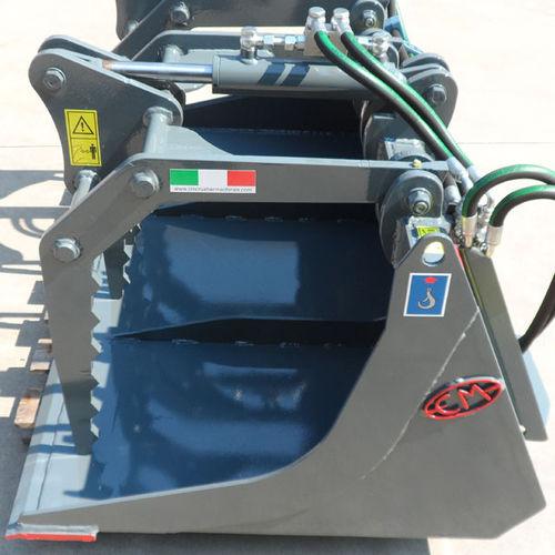 grapple bucket / for backhoe loaders