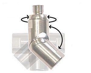 pneumatic rotary union / for tools / swiveling