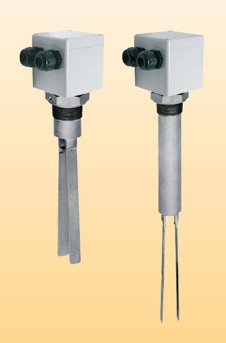 vibrating level switch / bulk solids / threaded / compact