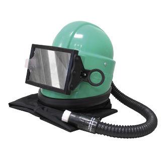 respiratory mask / with air supply / light-weight / for sandblasting
