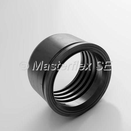 hose flange / plastic / threaded / shock-proof