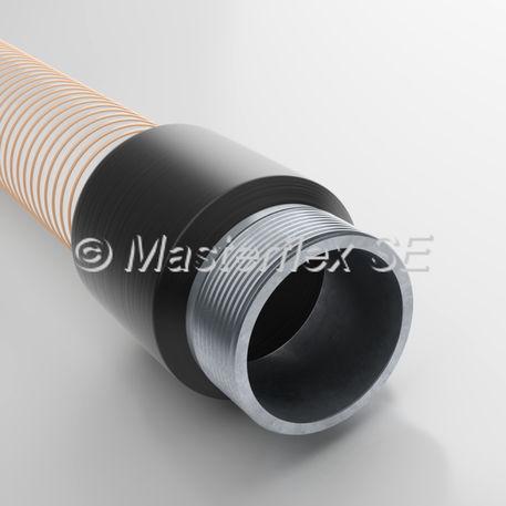 threaded fitting / straight / polyurethane / aluminum