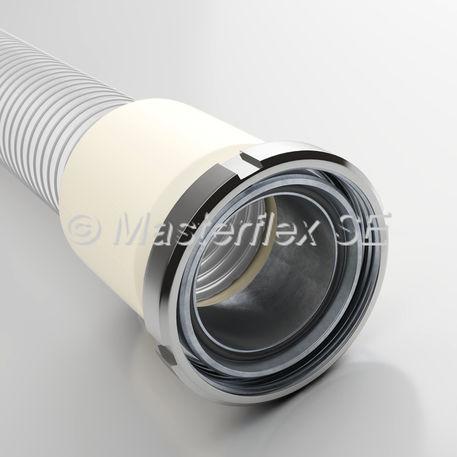 threaded fitting / conical / stainless steel / for hoses