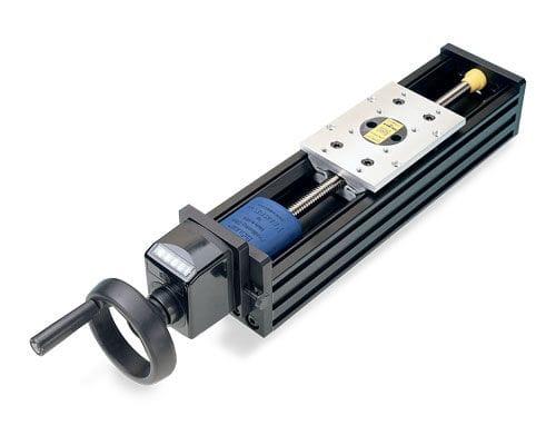 linear positioning stage / manually-operated / 1-axis / sliding