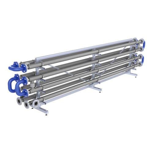 tubular heat exchanger / liquid/liquid / for wastewater